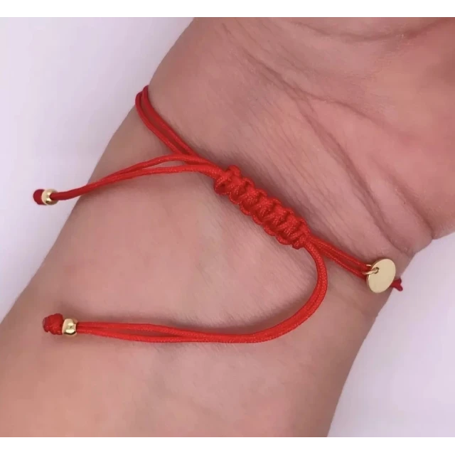 Vergoldetes Armband Red STRING HEART