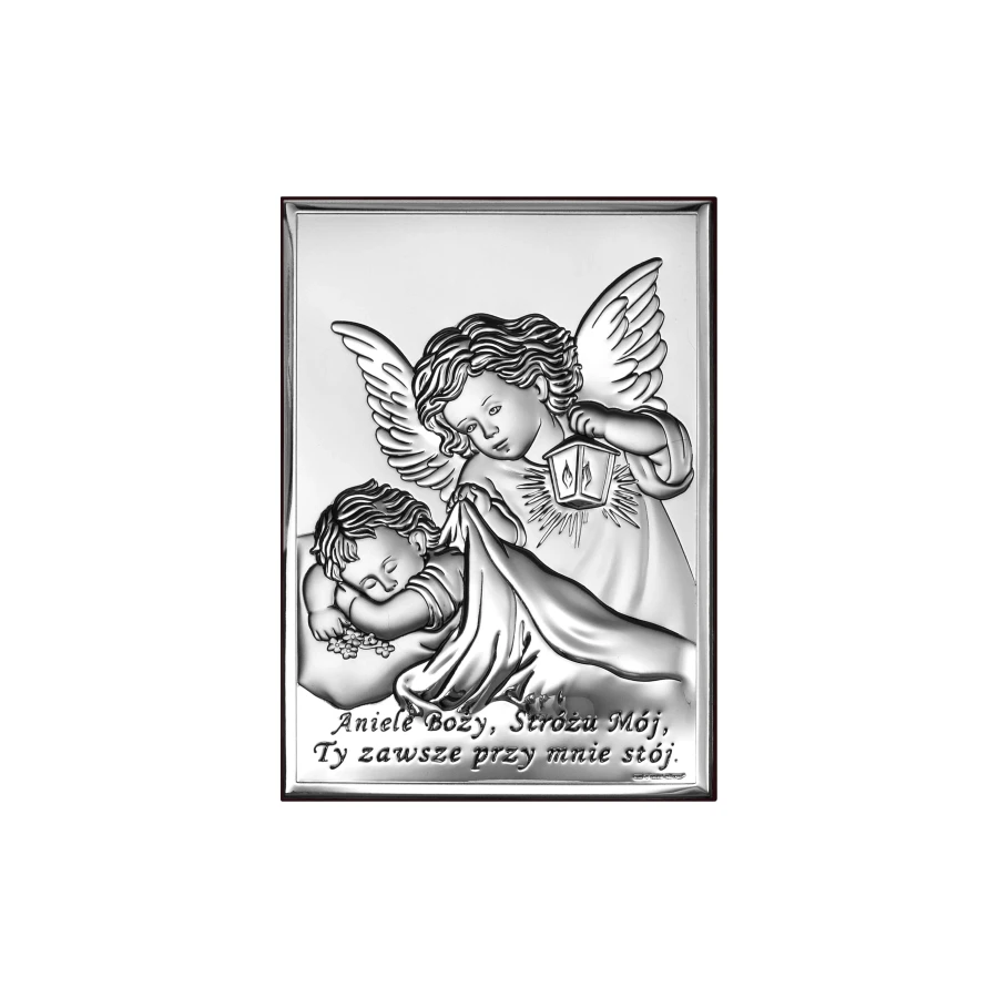 Obrazek Aniołek z Latarenką z Modlitwą "Aniele Boży"