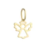 ⭐ Anhänger goldener Engel mit Heiligenschein ♥ Ergold