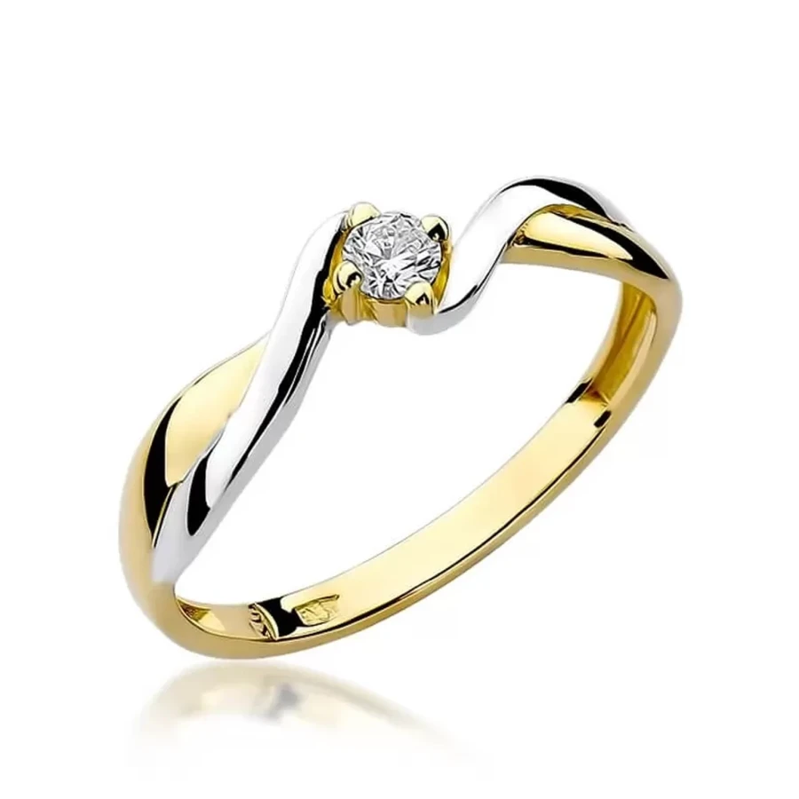 Gold Diamant ring EY-208 0.08ct | ergold