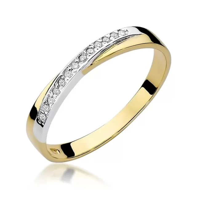 Gold Ring 585 mit Diamant Diamant Diamant 0.07ct