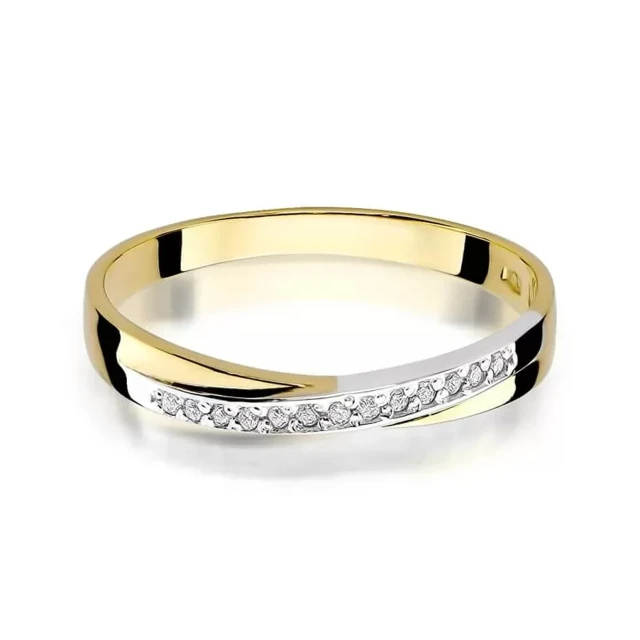 Gold Ring 585 mit Diamant Diamant Diamant 0.07ct