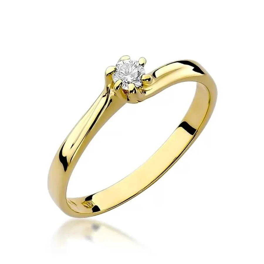 Gold Diamant Ring EY-21 0.10ct | ergold