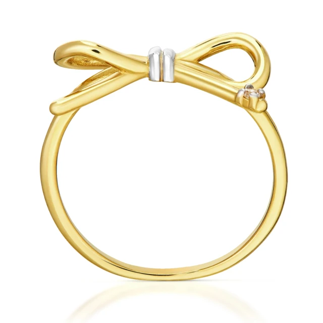 copy of Gold Coquette Ring mit Schleife