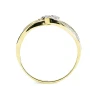 Gold verschachtelter Ring Zircon P2.883 | ergold
