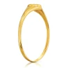 Goldener Zirkonia Herzring P1.965 | ergold