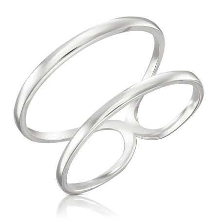 Podwójny pierścionek srebrny