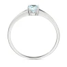 Srebrny pierścionek Zaręczynowy  Błękitny Kamień PS3.1658a | ERgold