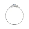 Srebrny pierścionek piękny Kwiat szafirowy kamień PS3.1292n | ERgold