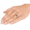 Asymetryczny srebrny pierścionek rubinowy PS3.1534cz | ERgold
