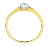 Złoty pierścionek Zaręczynowy Szafirowy Kamień P3.1658a | ERgold