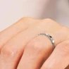 Srebrny pierścionek serca białe cyrkonie PS3.1663| ERgold