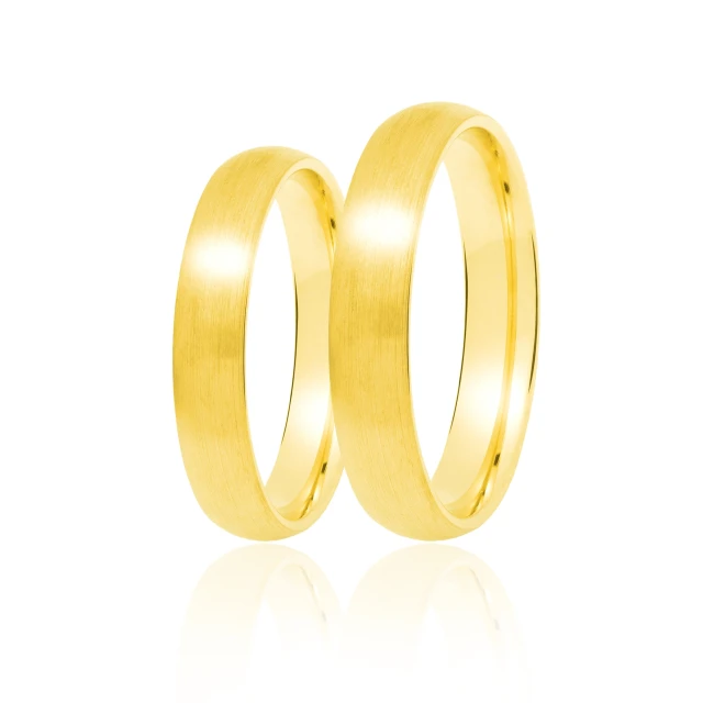 Złota obrączka ślubna 4 mm próba 585 Rozm. 6 - 14