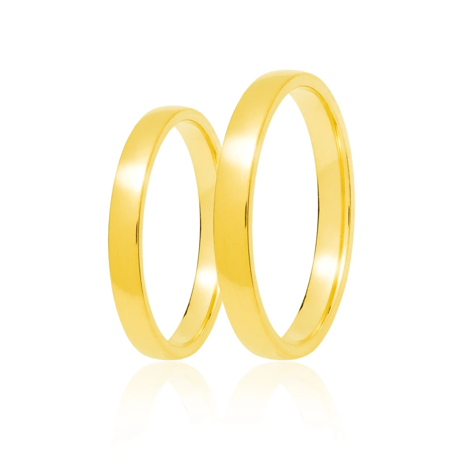 Klassische Gold 3mm Ringe 585 |ergold