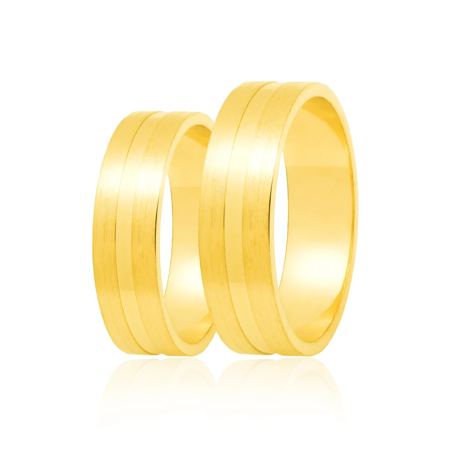 Złota obrączka ślubna 4 mm próba 585 Rozm. 6 - 14