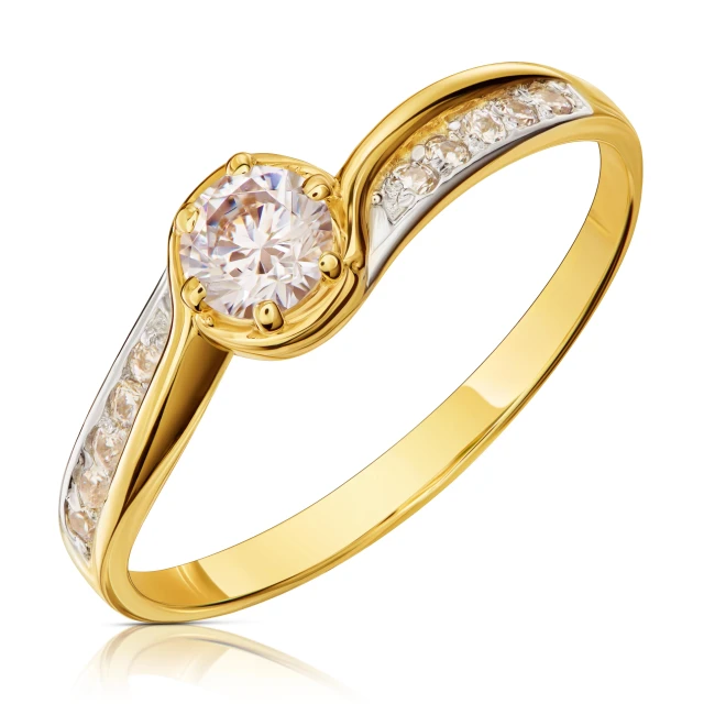 ELEGANTE GOLDENE RINGÖSE 585