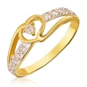 Gold Ring Interwoven HEART P3.1535 | ergold