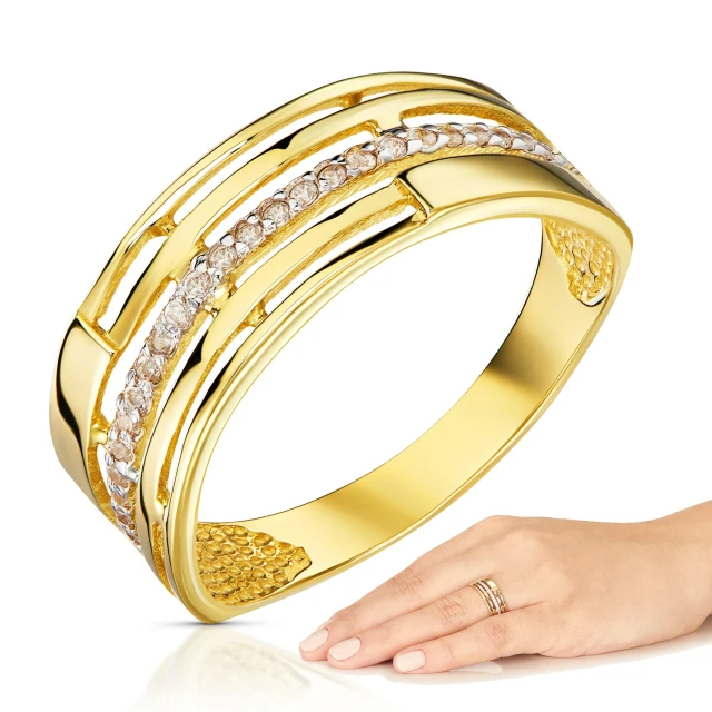 Golden ring breiter Ehering