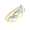 Gold Eingestreuter Ring Zirkonia-Geflecht prba 585 P1.23P | ergold