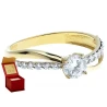 Gold Ring BEAUTIFUL INTERWOVEN MUSTER Muster 585 P1.50P | ergold