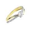 Gold Ring BEAUTIFUL INTERWOVEN MUSTER Muster 585 P1.50P | ergold
