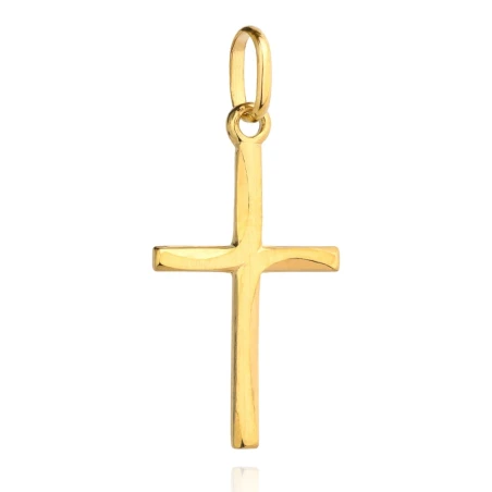 Złoty krzyżyk zdobiony pr. 585