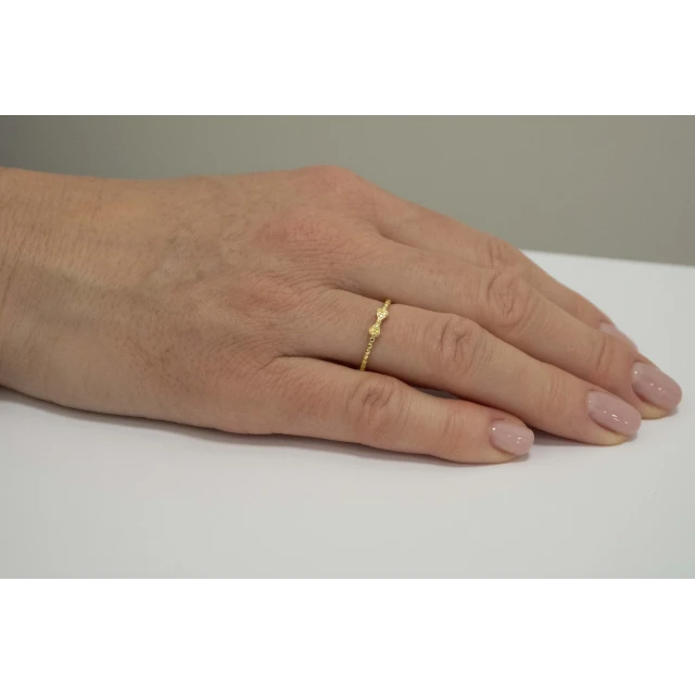 copy of Gold Coquette Ring mit Schleife