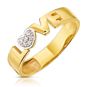 Gold Ring Hängendes Herz P1.968 | ergold