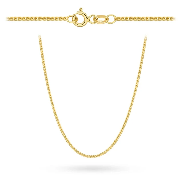 Łańcuszek złoty pr. 585 - splot lisi ogon 50 cm