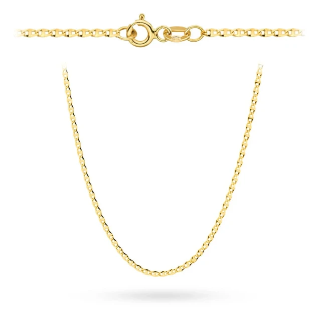 Łańcuszek złoty pr. 585 - splot gucci 55 cm
