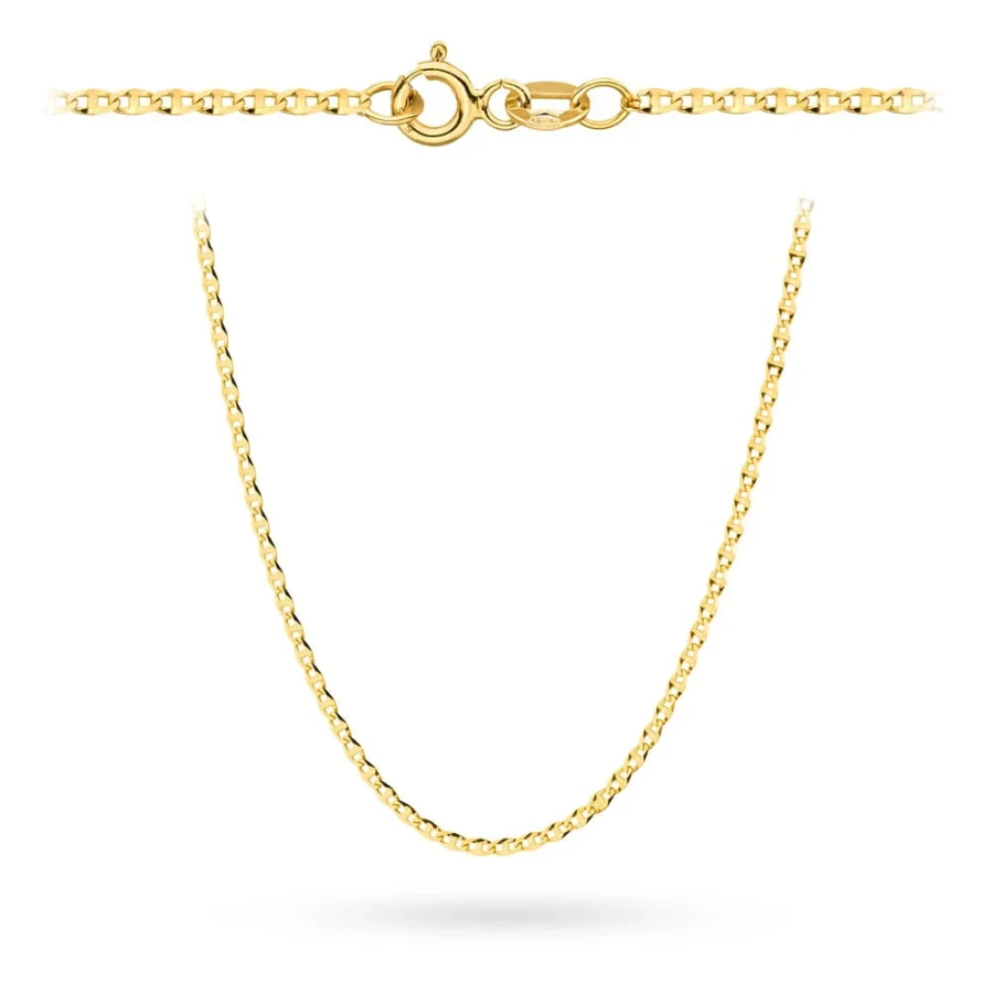 Łańcuszek złoty pr. 585 - splot gucci 55 cm