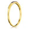 Złoty pierścionek CZARNE KAMIENIE ER.0028Pc próba 585| ERgold