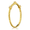 Goldener Kugelring WHITE STONES ER.0059| ergold