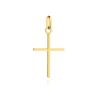 Złoty krzyżyk delikatnie diamentowany mały pr. 585