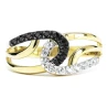 Gold verschachtelter Ring Zircon P2.883 | ergold