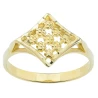 Goldener durchbrochener Ring - gekerbtes Muster P2.707 | ergold