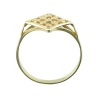 Goldener durchbrochener Ring - gekerbtes Muster P2.707 | ergold