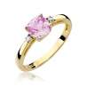 Goldener Diamantring EY-3 Topas | ergold