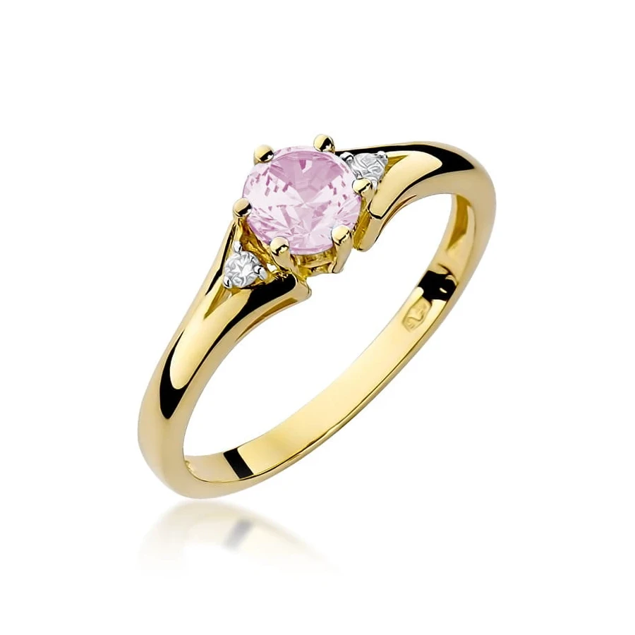 Goldener Diamantring EY-76 Topas | ergold