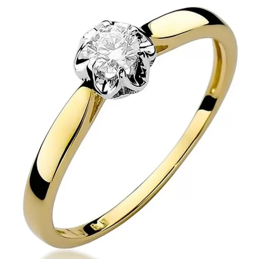 Gold Diamant ring EY-62 0.15ct | ergold