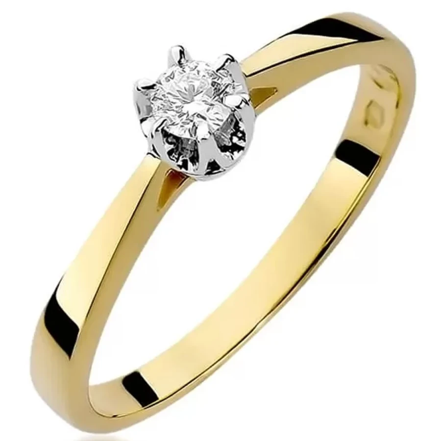 Gold Diamant ring EY-295 0.12ct | ergold