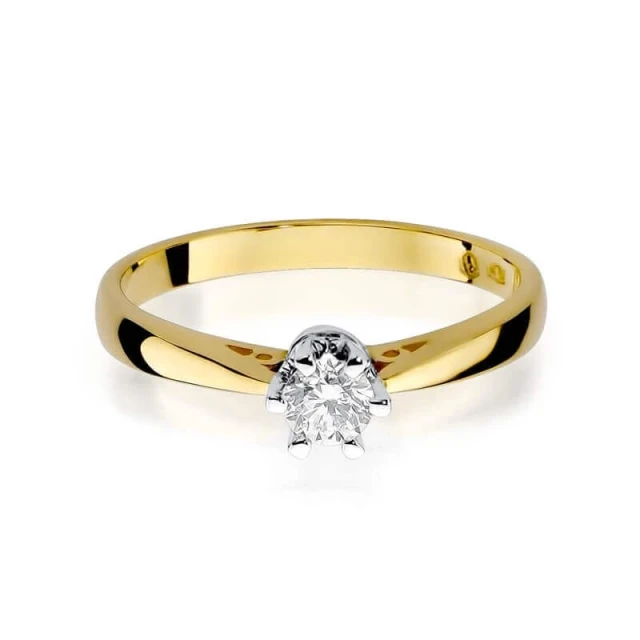 Gold Ring 585 mit Diamant Diamant Diamant 0.25ct