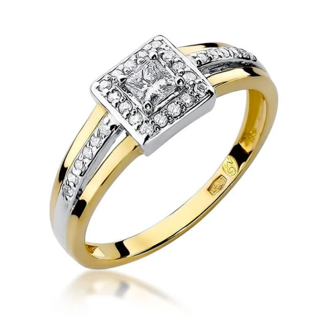 Gold Ring 585 mit Diamant Diamant Diamant 0.29ct