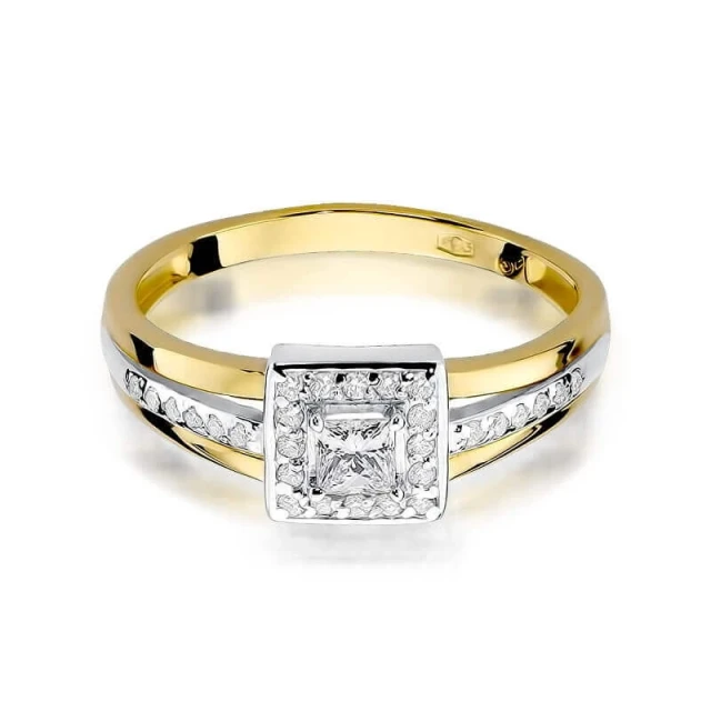 Gold Ring 585 mit Diamant Diamant Diamant 0.29ct