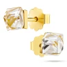 Goldene Ohrringe 3D Cube K3.2277 3D | ergold