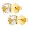 Goldene Ohrringe 3D Cube K3.2277 3D | ergold