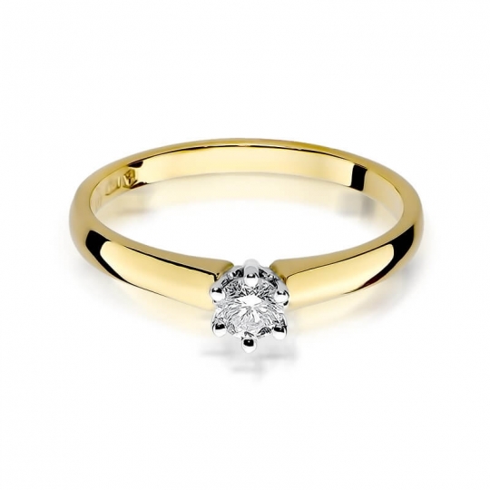 Złoty pierścionek z diamentem EY-317 0,20ct