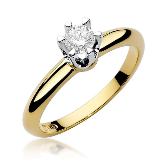 Gold Ring 585 mit Diamant Diamant Diamant 0.30ct