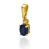 Złota Zawieszka 585 z Szafirem i Diamentem 0,70ct