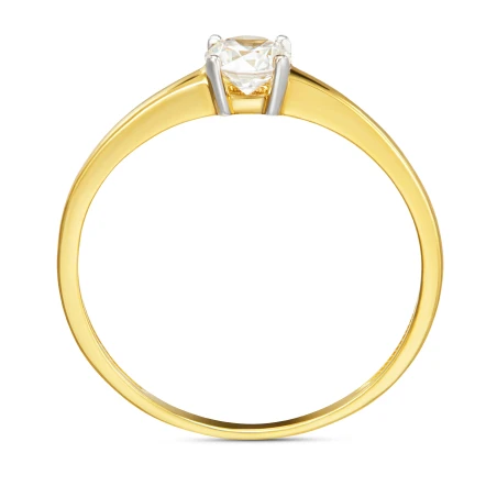 Złoty pierścionek zaręczynowy klasyczny 585 14k
